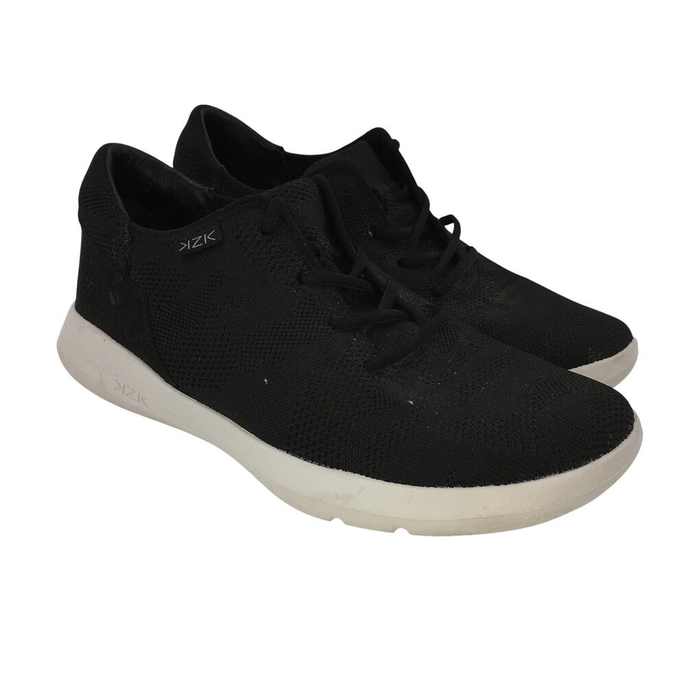 Kizik Madrid Knit Shoe Sneaker Mens 10.5 Wide Slip on Hands Free Black Adaptive